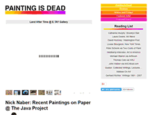 Tablet Screenshot of paintingisdead.com
